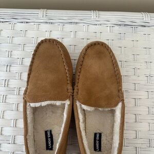 Lands' End Woman’s Brown Suede Loafers